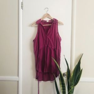 MAEVE Magenta Tunic sz M